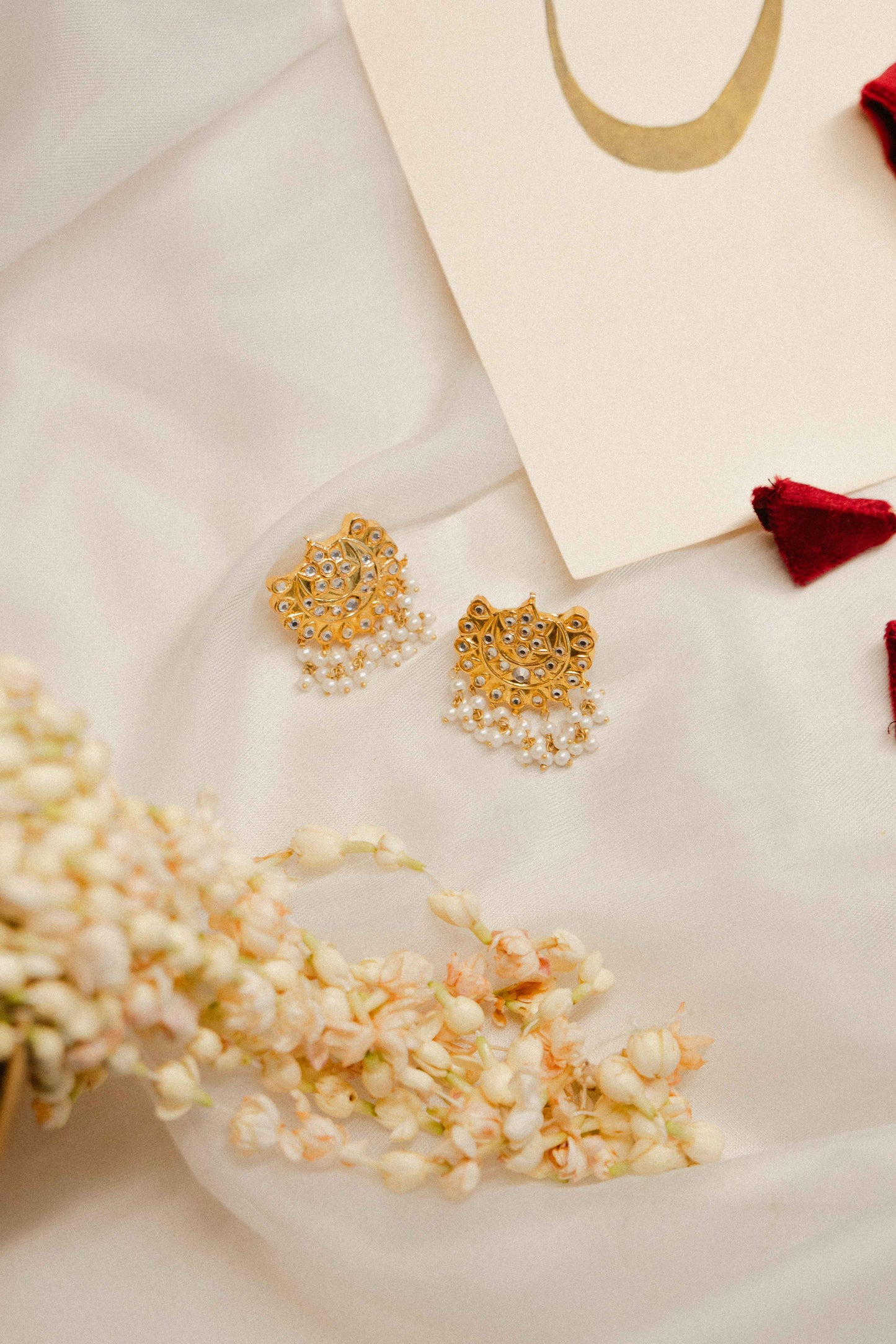 Moti Jhumar Earrings