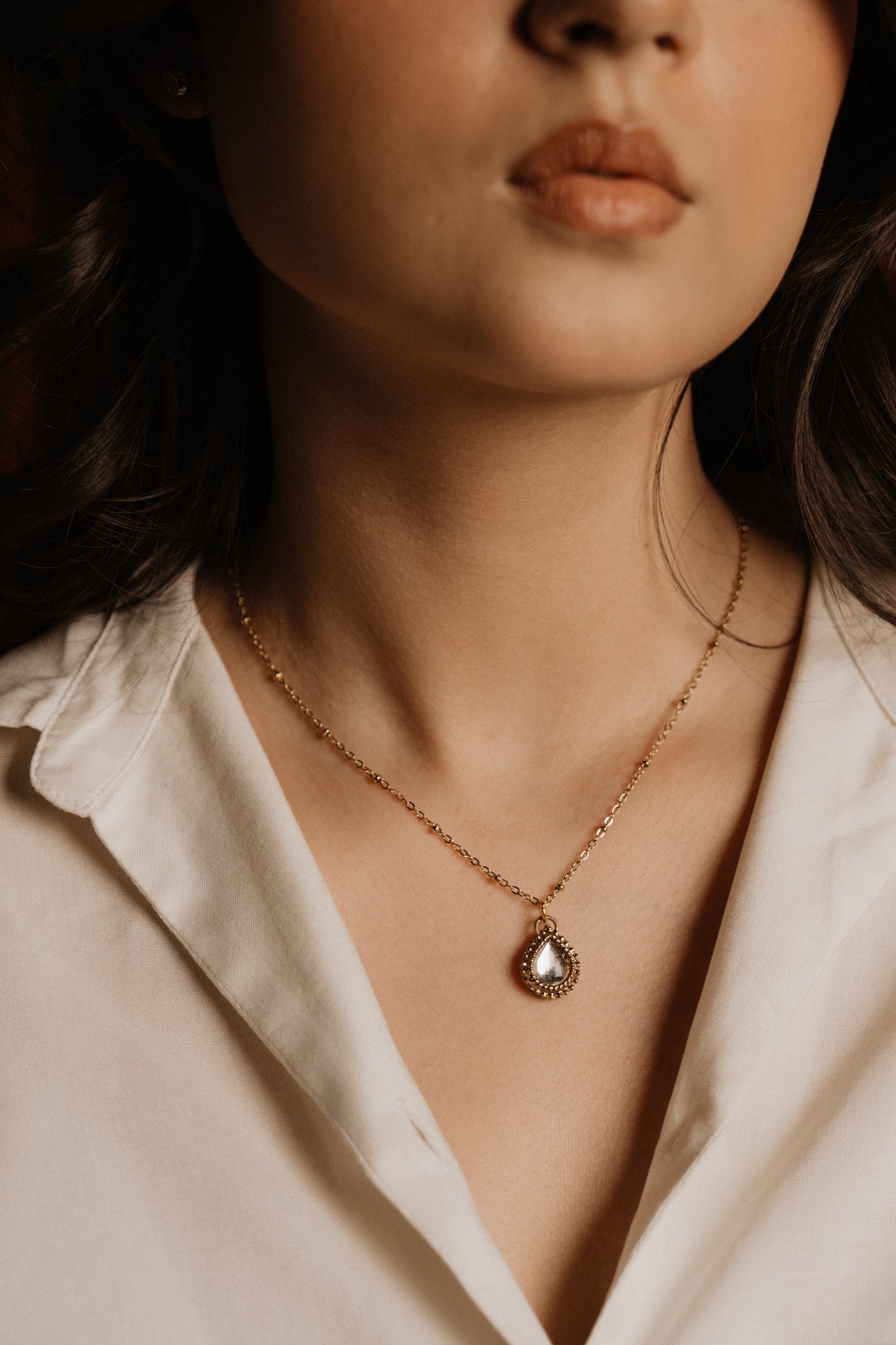 Diya Drop Necklace