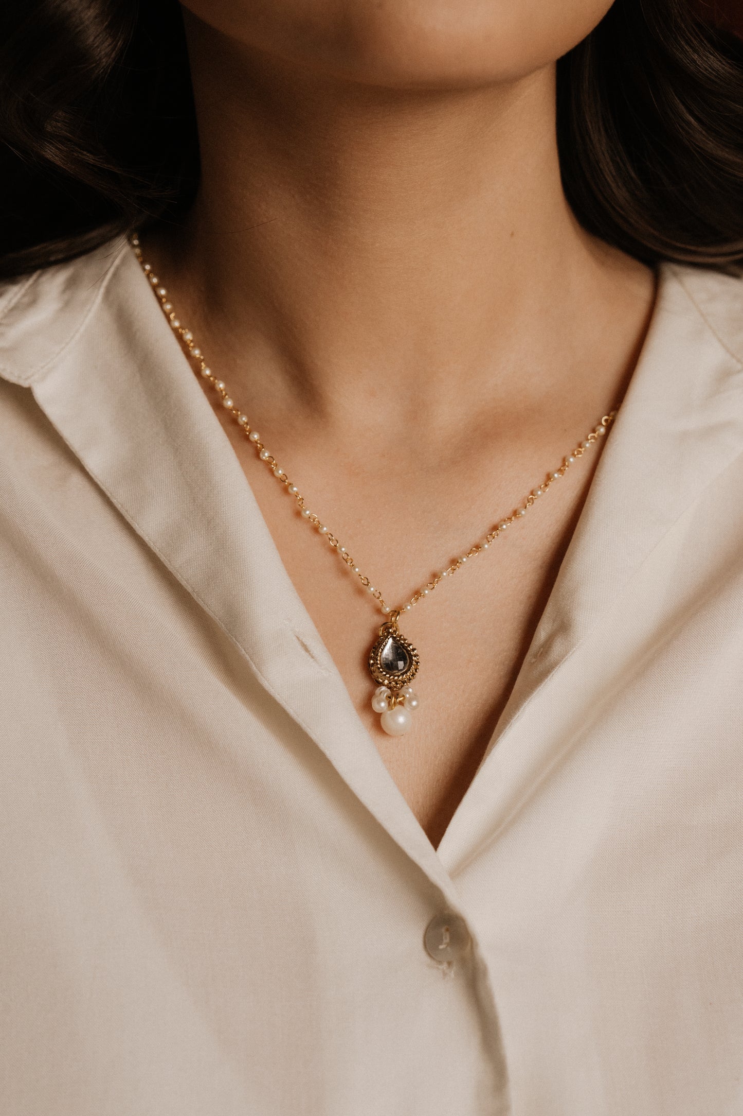 Naaz Pearldrop Necklace