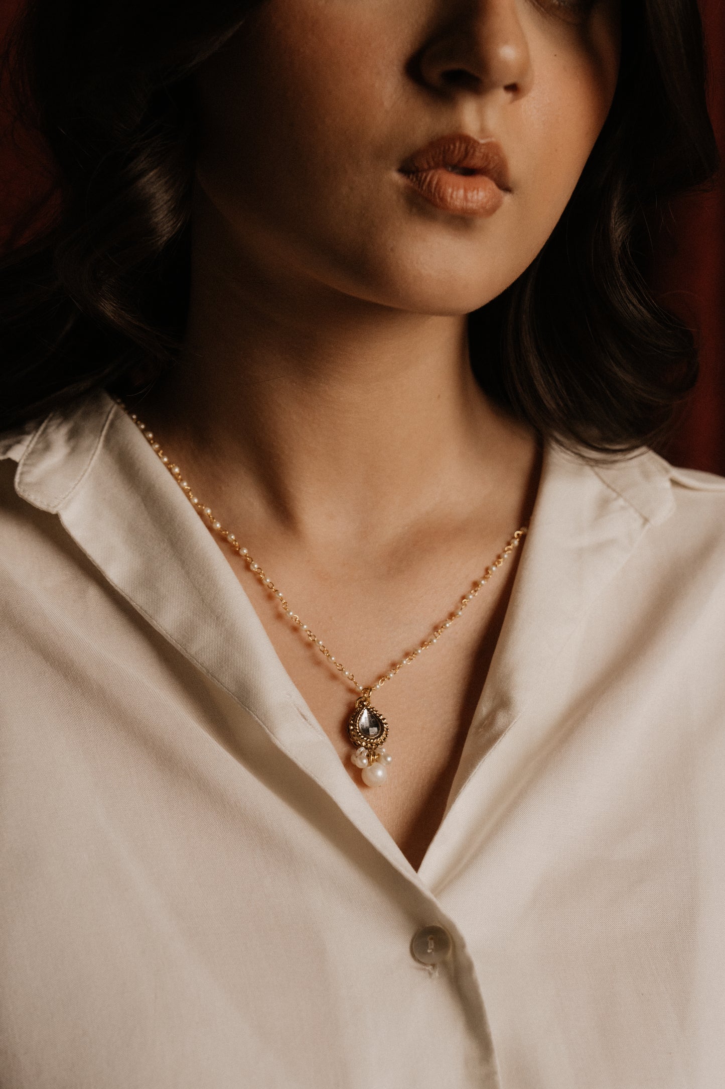 Naaz Pearldrop Necklace