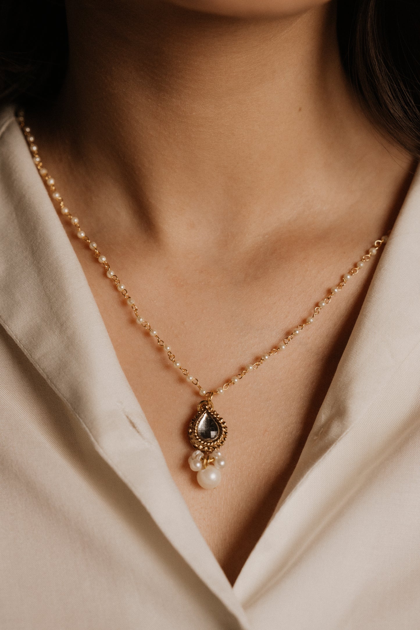 Naaz Pearldrop Necklace
