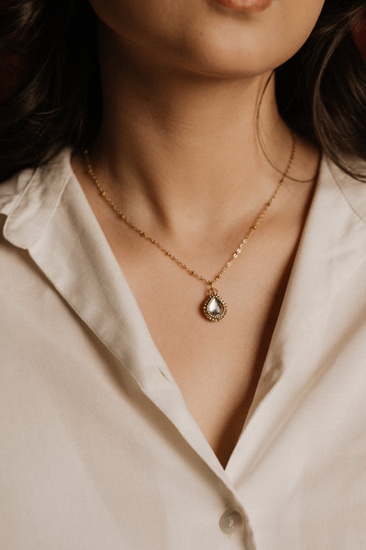 Diya Drop Necklace