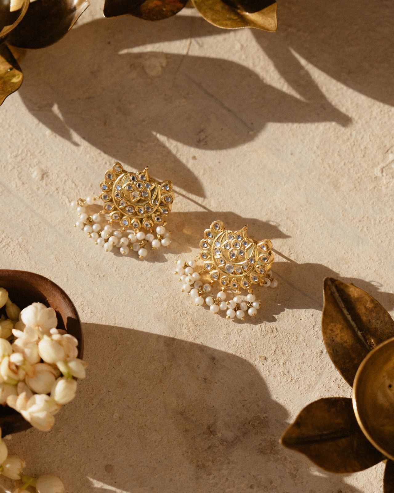 Moti Jhumar Earrings